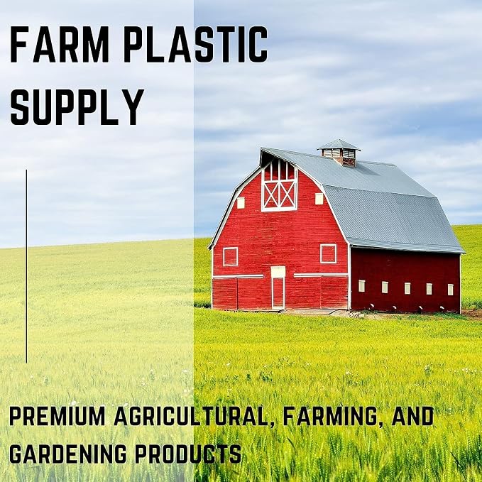 Farm Plastic Supply Dura-Smooth Hydroponics Plastic Liner 20 mil Black/White - Hydroponic Growing Kit, Hydroponic Liner, Hydroponics, Hydroponic Growing, Pond Liner, Durasmooth (12' x 40')