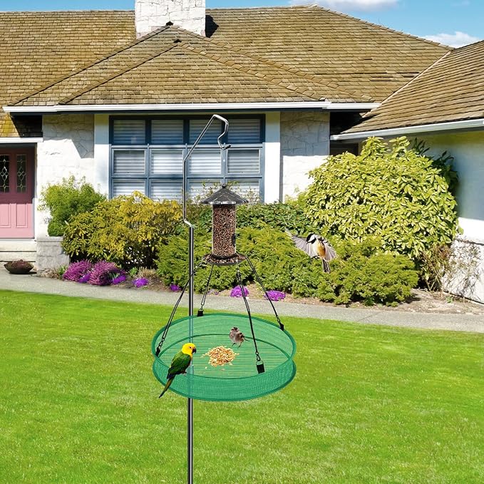 2Pcs Bird Seed Catcher Tray, 16" x 4" Birdseed Hoop Birds Feeder Trays Catches Most Falling Seed and Husk for Hanging Bird Feeder Platform Hummingbird Outdoor Backyard Garden Lawn Balcony
