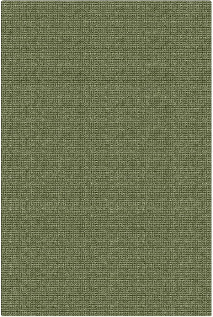 KOZYFLY Washable 4x6 Entry Woven Area Rug, Braided Throw Rugs for Entryway, Non Slip Door Mat Indoor Entrance, Front Porch Carpet for Foyer, Kitchen, Bedroom, Living Room, Olive Green/Earthy Green