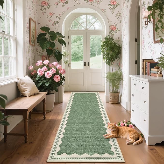 GarveeHome Scalloped Rug