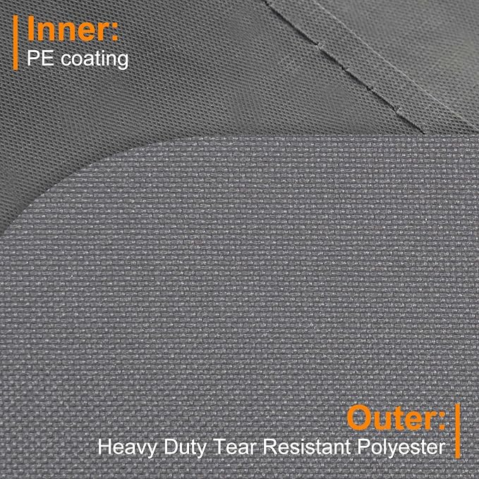 NettyPro Rolling Cushion Storage Bags with Wheel and Handle, Large Storage Container for Furniture Pillow Christmas Tree 7.5 Ft, 50 x 15 x 25 Inch, Grey