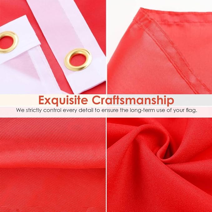 Ahfulife Norway Flag 3x5 Ft, 2 Pcs Large Norwegian National Flags for Outdoor Indoor, Double Sided with Brass Eyelets for World Cup, Party, Garden, Bar, Street Decor