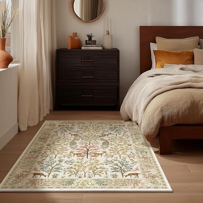 Machine Washable Small Rugs for Entryway: 2x3 Throw Kitchen Rug Door Mat Indoor Entrance Non-Slip Low Pile Soft Area Rugs for Entrance Front Door Indoor Entry Bedroom Kids Room