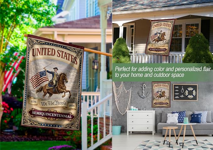 1776-2026 Commemorative, We The People Flag, Garden Flags For Outside, 250 Anniversary Usa Flag, American 250th Anniversary Patriotic Design, Dualided Design 5 (30x40 Inch)