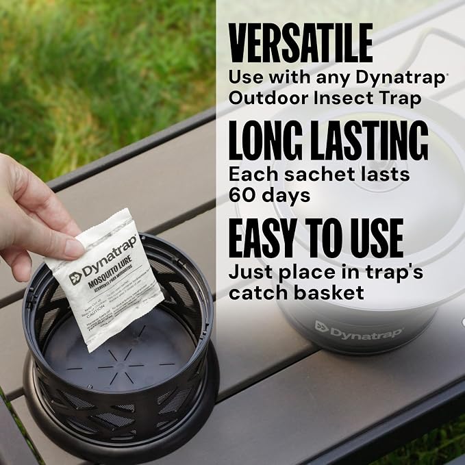 DynaTrap 100611 Atrakta Mosquito Lure Sachet for Any DynaTrap Insect Trap, Lasts 60 Days, Mosquito Trap Attractant (Pack of 2)