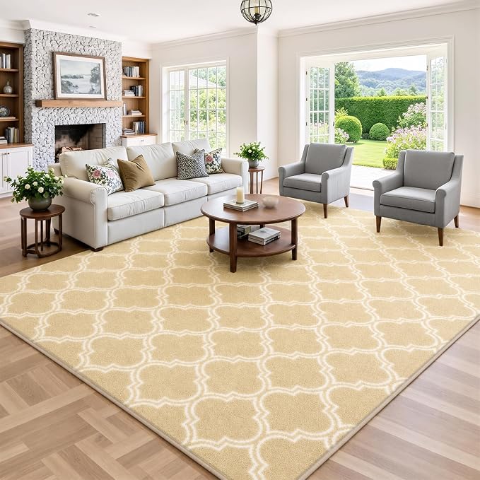 Keeko 5x7 Area Rugs for Living Room,Soft Washable Memory Foam Bedroom Rug | Indoor Throw Rug Low Pile Minimalist Non Slip Carpet for Kids Nursery Classroom Dorm Room Home Decor
