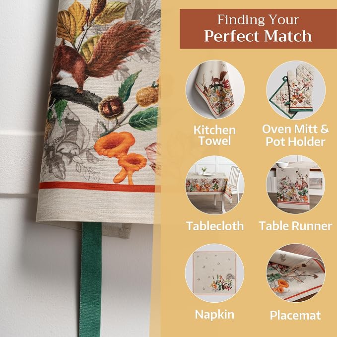 Maison d' Hermine Aprons for women with Pocket 100% Cotton (27.50"x31.50") | Adjustable Neck Strap & long ties Apron Men Chef Wedding Cooking Gardening Server Maid