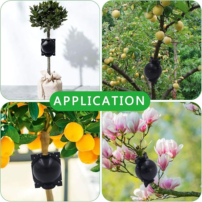 Tanzfrosch 20 Pack Tree Root Growing Box, Rooting Ball Grafting Tools, Reusable High Pressure Tree Rooter Air Layering Propagation Kit Propagator Pot Rooting Device for Trees Flowers