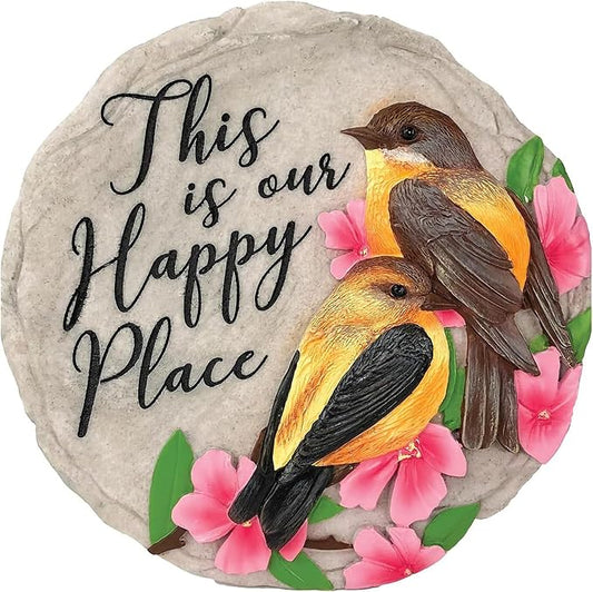 Spoontiques - Garden Décor - No Place Like Home Stepping Stone - Decorative Stone for Garden