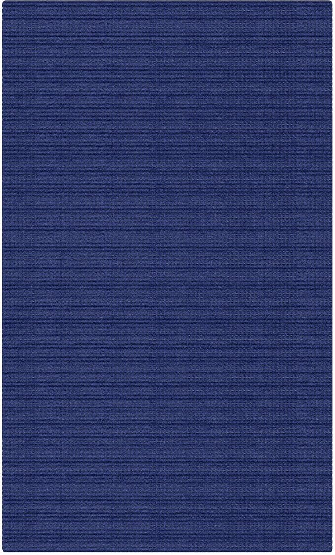 KOZYFLY Washable 3x5 Entry Woven Area Rug, Braided Throw Rugs for Entryway, Non Slip Door Mat Indoor Entrance, Front Porch Carpet for Foyer, Kitchen, Bedroom, Living Room, Royal Blue/Navy