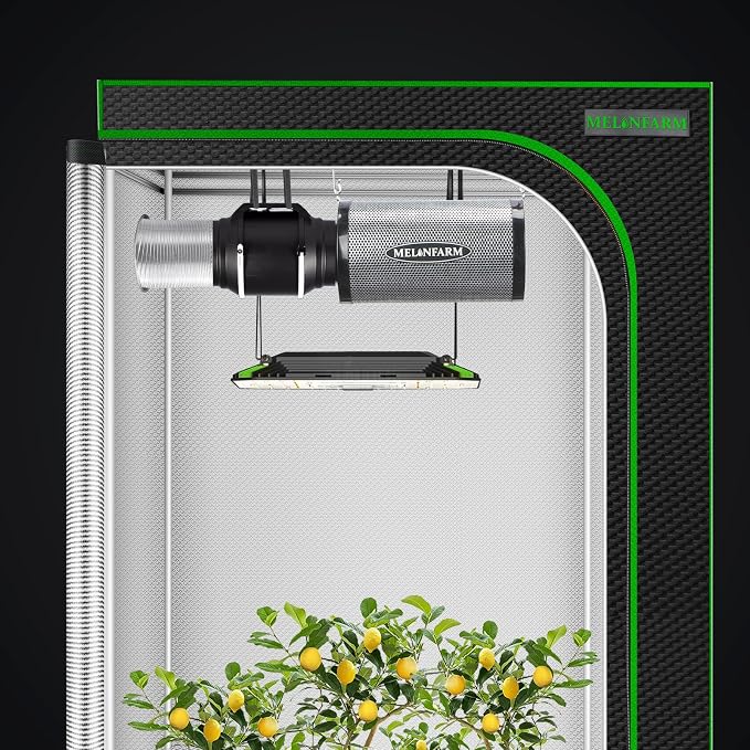 6" Air Carbon Filter Smelliness Control with Australia Virgin Charcoal, Odor Removal Carbon Filter for Grow Tent, Inline Fan, Hydroponics, Pre-Filter Included, Insulated Flange 6" x 12"