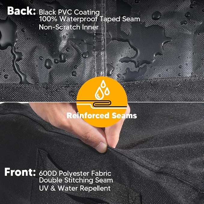 Outdoor Generator Cover 600D Oxford Fabric Waterproof UV Resistant Protection for Generators with Air Vent & Handles, Generator Covers for Outside，Suitable for Most Generators 3000-5000 Watt