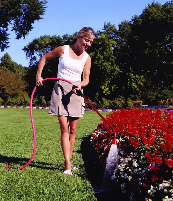 Dramm Touch-N-Flow Rain Wand – 30” Long, Orange – Full Watering Flow with Trigger-Style Shut-Off Valve & Lock – High-Flow, Gentle Spray for Gardens, Hanging Baskets & Flowerbeds