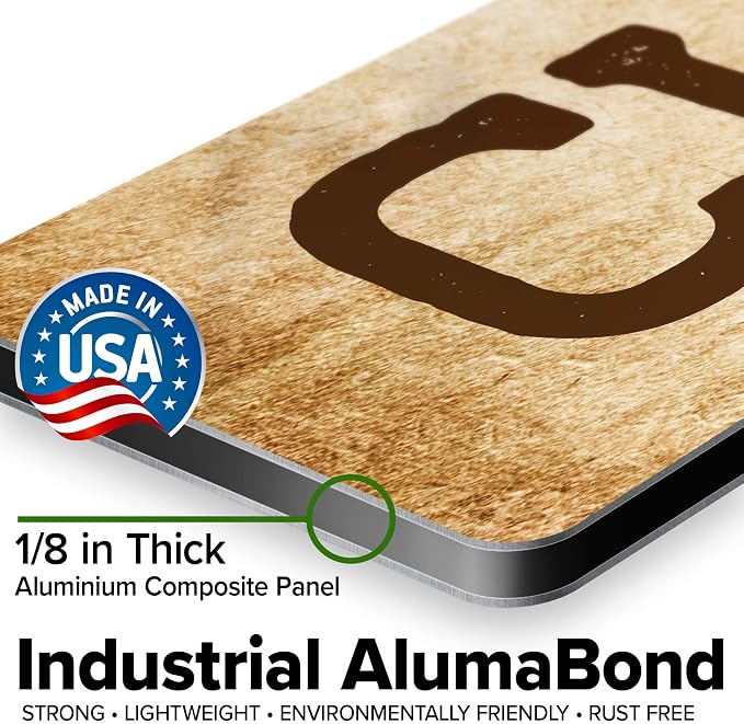 Custom Sign, Custom Street Sign, 11 Font Colors, 13 Font Styles, 4 Hole Options, 22 Sizes, 6x36 Inches, Rust Free DiBound, Fade Resistant, Made in USA by My Sign Center (Vintage)