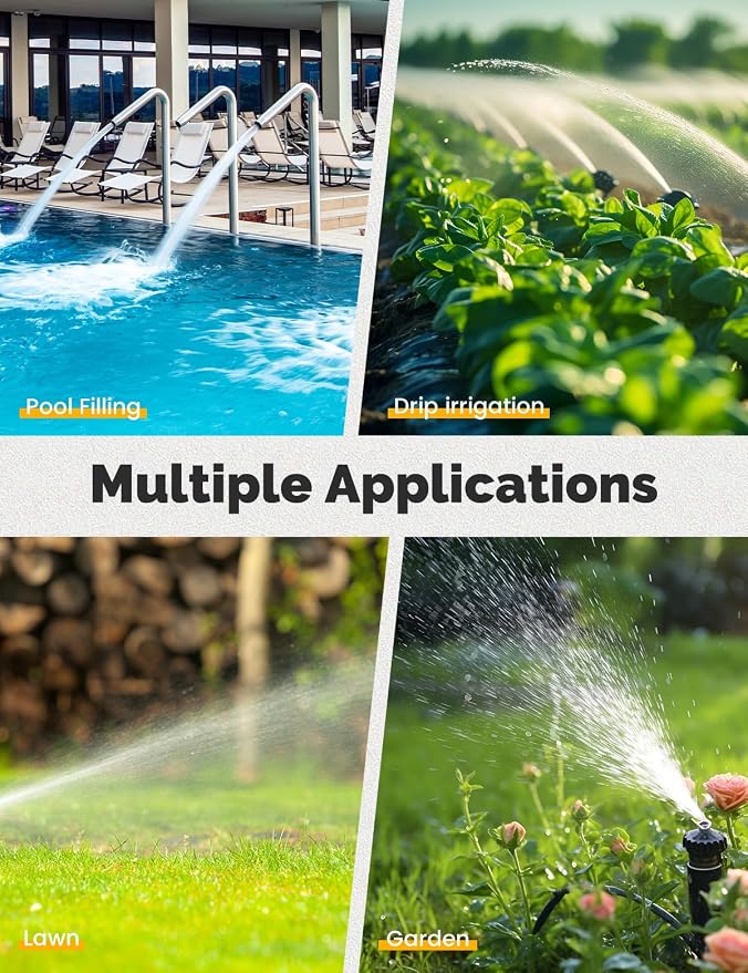 MOES Sprinkler Timer, Brass Inlet & Outlet, Programmable Automatic Irrigation Controller, Rain Delay, Manual Watering, 1 Zone Water Hose Timers for Gardens, Lawns, Hose Systems