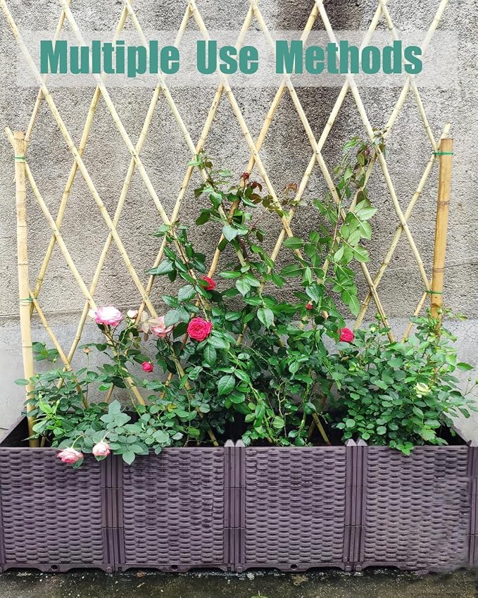 60 Pack Bamboo Stakes for Plant 4 Feet (48 inch) with Twist Ties Bamboo Sticks Plant Support Garden Stakes Poles for Tomatoes Cucumber Grapes Pole Beans Trees Potted Dahlia Flowers