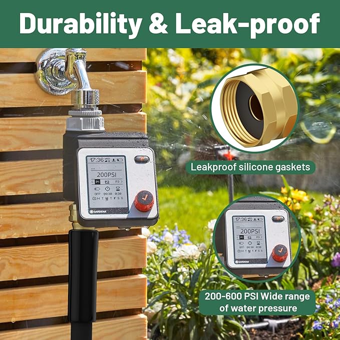 Beitopamz 100 ft Garden Hose, 5/8 in Heavy Duty Water Hose, Flexible and Durable, Lightweight Rubber Hybrid Hose, Leak-Free Connections, Male to Female 3/4'' Brass Fittings for Patio, Lawn, Black