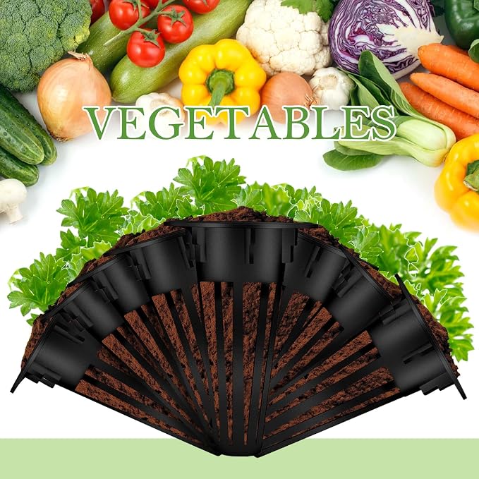 Cunhill 100 Pcs Hydroponic Grow Baskets and Seed Pod Label, 0.5 Inch, Black | 0.5 Inch Grow Baskets,50 Hydroponic Grow Baskets & 50 Labels,Compatible with Hydroponic Growing System