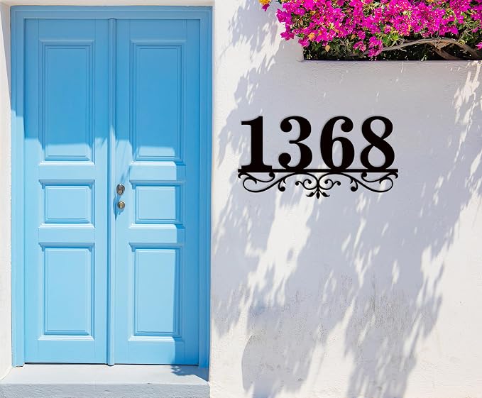 House Numbers for Outside Modern Address Numbers for House Address Signs for Houses Large Custom Metal House Number Sign House Number Plaque Address Plaque Numbers Street Number Sign