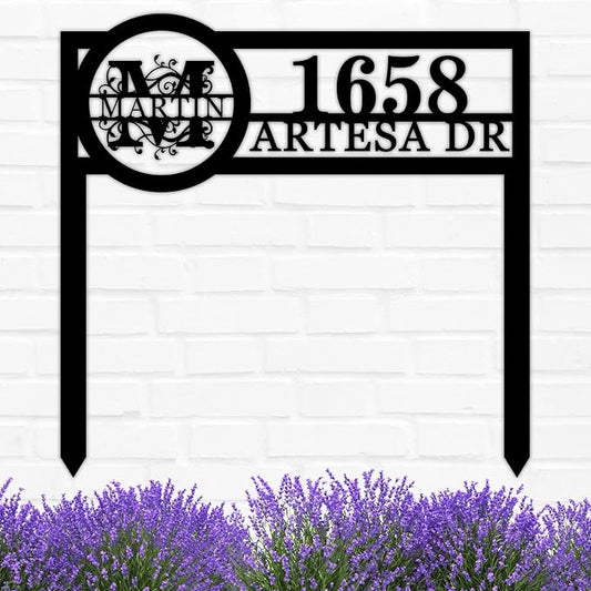 Personalized House Numbers with Stake Custom Address Yard Signs Address Numbers House Number Sign House Numbers for Outside Address Plaques Housewarming Gifts
