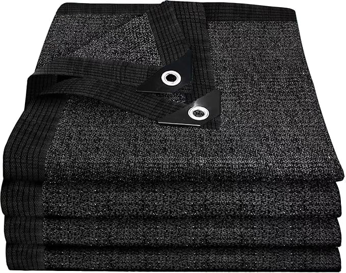40% Black Shade Cloth for Plant, 10×14FT Durable HDPE Mesh with Grommets, Sun Protected Garden Shade Netting for Greenhouse, Garden, Patio, Pergola, Chicken Coop
