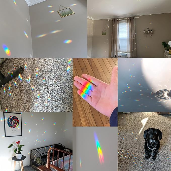 Together-life 4.72inch/120mm Clear Glass Crystal Ball Prism, Sphere Faceted Gazing Ball Suncatcher Rainbow Maker for Window, Feng Shui, Home Office Garden Décor, 120mm/4.72inch