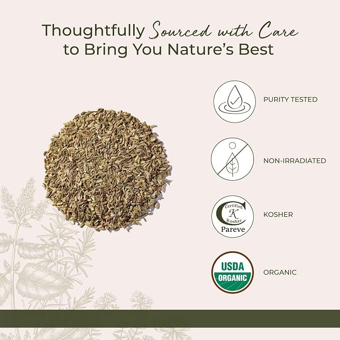 Organic Fennel Seed Starwest Botanicals 1 lbs Seeds