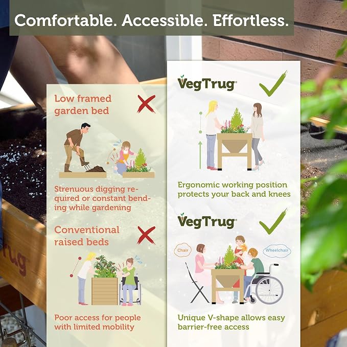 VegTrug® Raised Bed Classic Small 1m, Natural