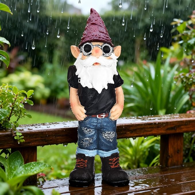 Garden Gnomes Statues for Yard Decorations Outdoor, Funny Carrying Traveling Bag Gnome Garden Lawn Figurines for Home Patio Yard Decor Indoor, Gardening Housewarming Gift