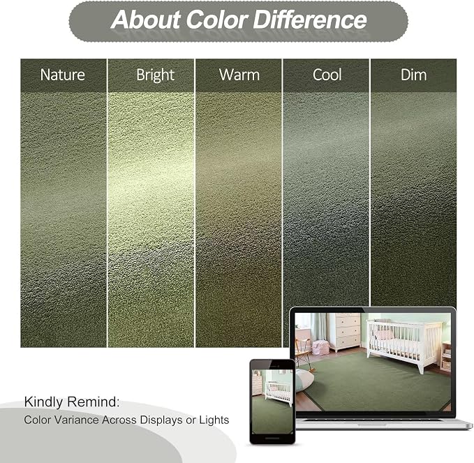 Vasofe 2x6 Runner Rug for Bedroom Living Room, Hallway Runner Rug Non Slip | Sage Green Memory Foam Low-Pile Hallway Carpet Runner Rug for Entryway, Throw Small Kids Carpet for Bedside Dorm Room Decor