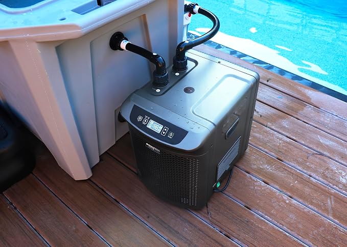Active Aqua 0.10 HP Water Chiller with Boost | Cold Plunge & Ice Bath Cooler | Digital Temp Control | Fresh & Salt Water, Hydroponics, Aquariums | 10–40 Gal