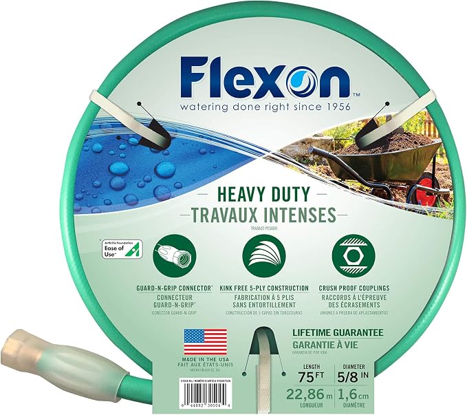 Flexon 5/8-Inch by 75-Foot Forever Plus Garden Hose FXG5875