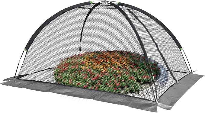 PGL Pond Cover Dome - 13X17FT Heavy Duty Protective Netting Tent Bird Barrier - Outdoor Backyard Fish Koi Ponds Garden Leaves Vegetable Plant Care Use