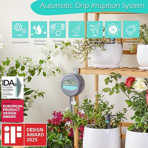 Zeego Automatic Drip Irrigation Kit with Digital Programmable Water Timer