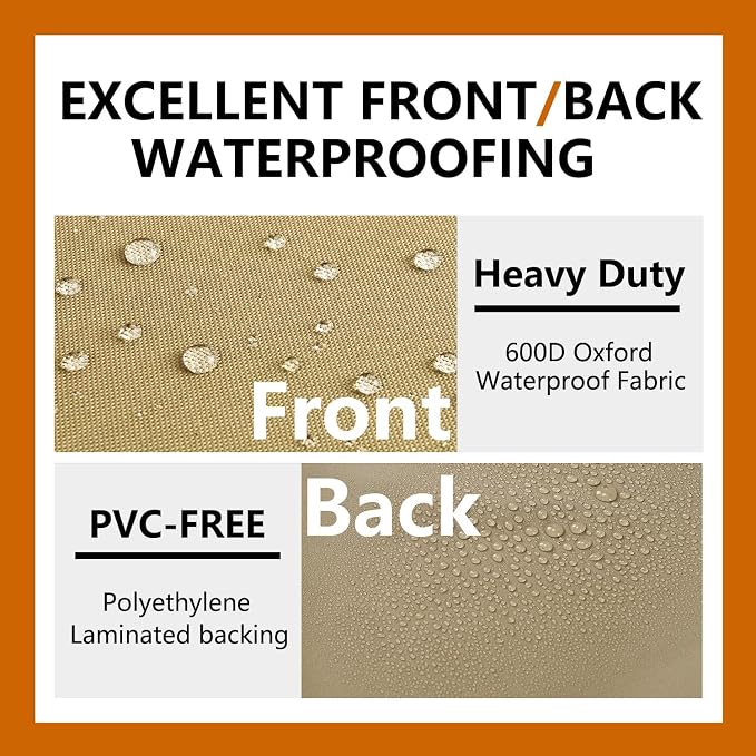 Air Conditioner Covers for Outside Units - 30 x 30 Inch Outdoor Central AC Cover with Waterproof 600D Durable Canvas, Square Universal Patio Furniture Cover (30"L x 30"W x 25"H)