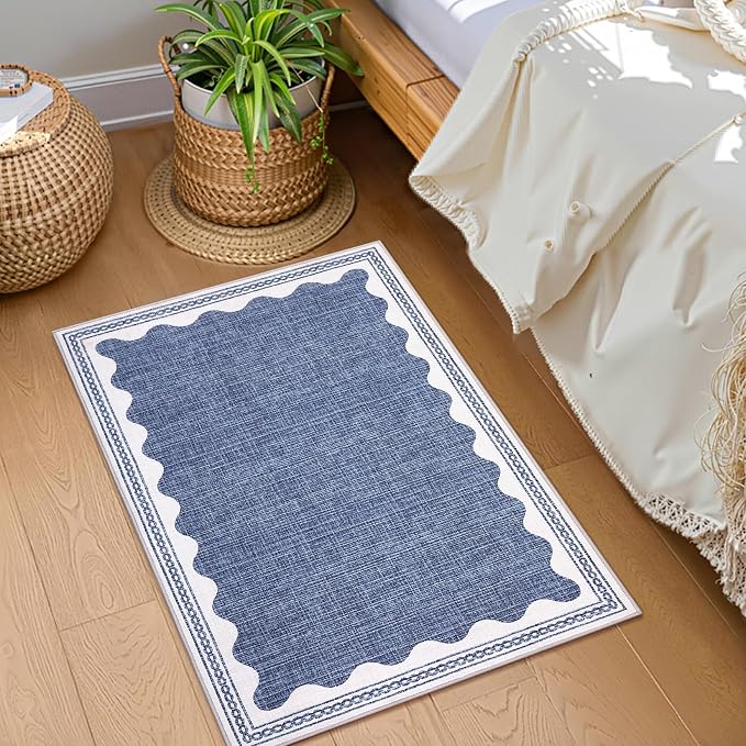 GarveeHome Scalloped Rug