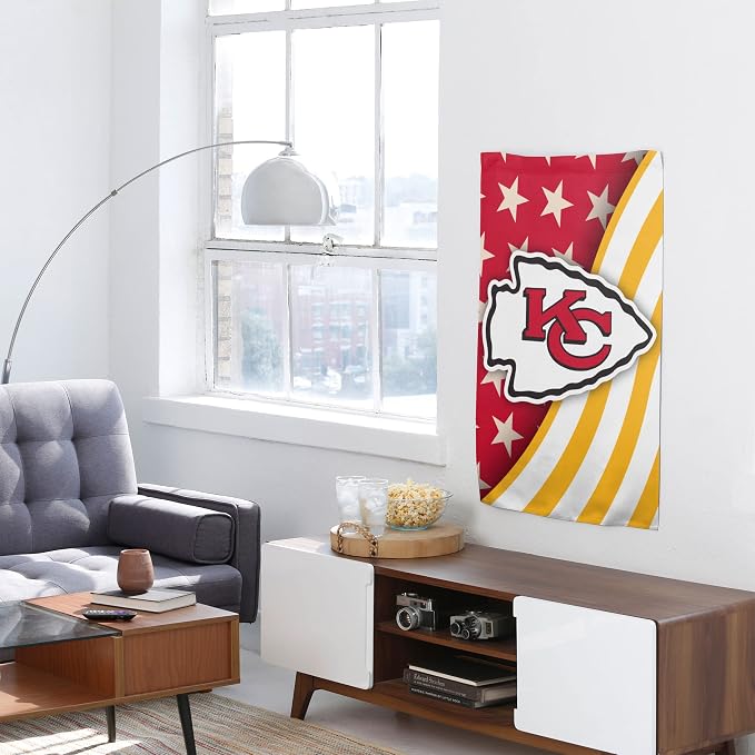NFL Double Sided Team Logo Vertical Flag (40" x 28")