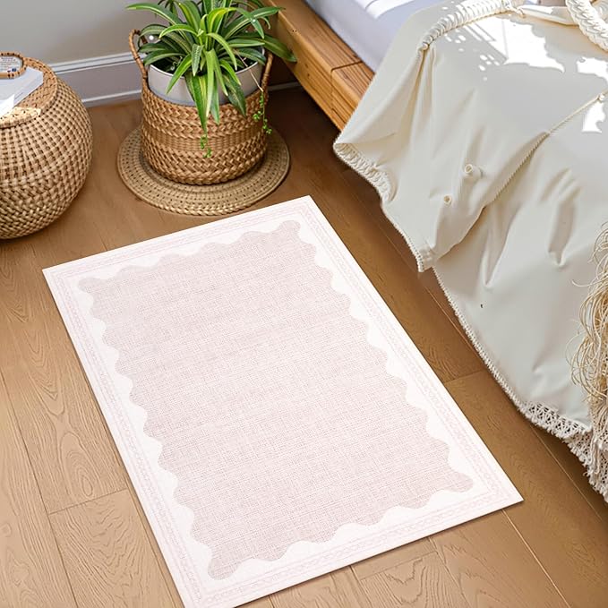 GarveeHome Scalloped Rug
