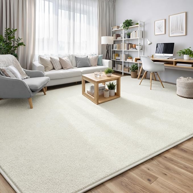Keeko 5x8 Area Rugs for Living Room,Soft Washable Memory Foam Bedroom Rug | Indoor Throw Rug Low Pile Minimalist Non Slip Carpet for Kids Nursery Classroom Dorm Room Home Decor