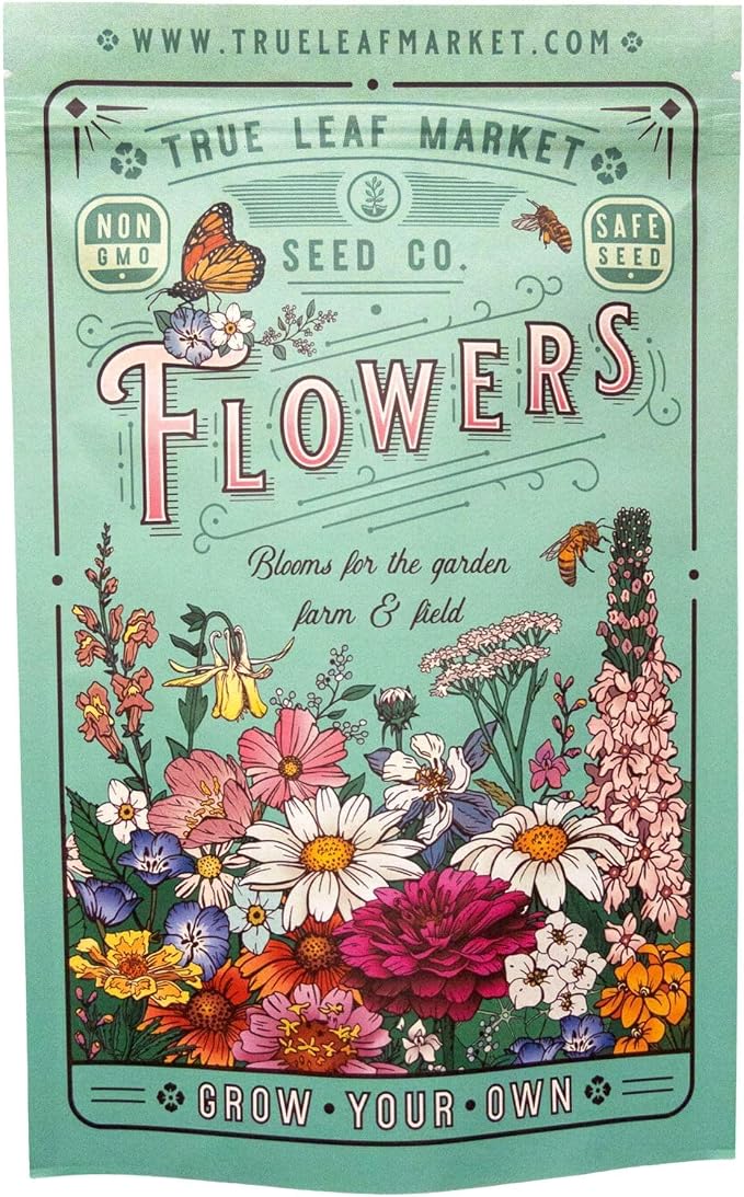 Mountain Valley Seed Co Pacific Northwest Wildflower Seeds - 1 Lb | ~640,000 + Non-GMO Seed - 25 Varieties Including Poppy, Larkspur, Daisy & More - Pollinator Mix for Planting Outdoors