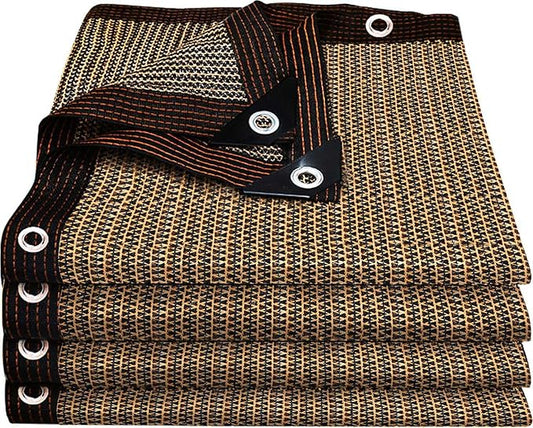Shade Cloth for Garden,80% Mesh Tarp with Grommets Shade Cloth for Greenhouse,Patio,Vegetables,Plants Cover and Chicken Coops,Coffee Shade Net for Outdoor Garden