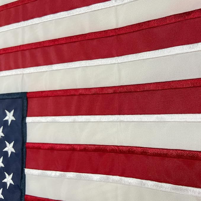 TOPFLAGS American Flag Garden Flag Embroidered Stars 12x18 Inch USA Small Flags for Yard US Flag Decor Outdoor