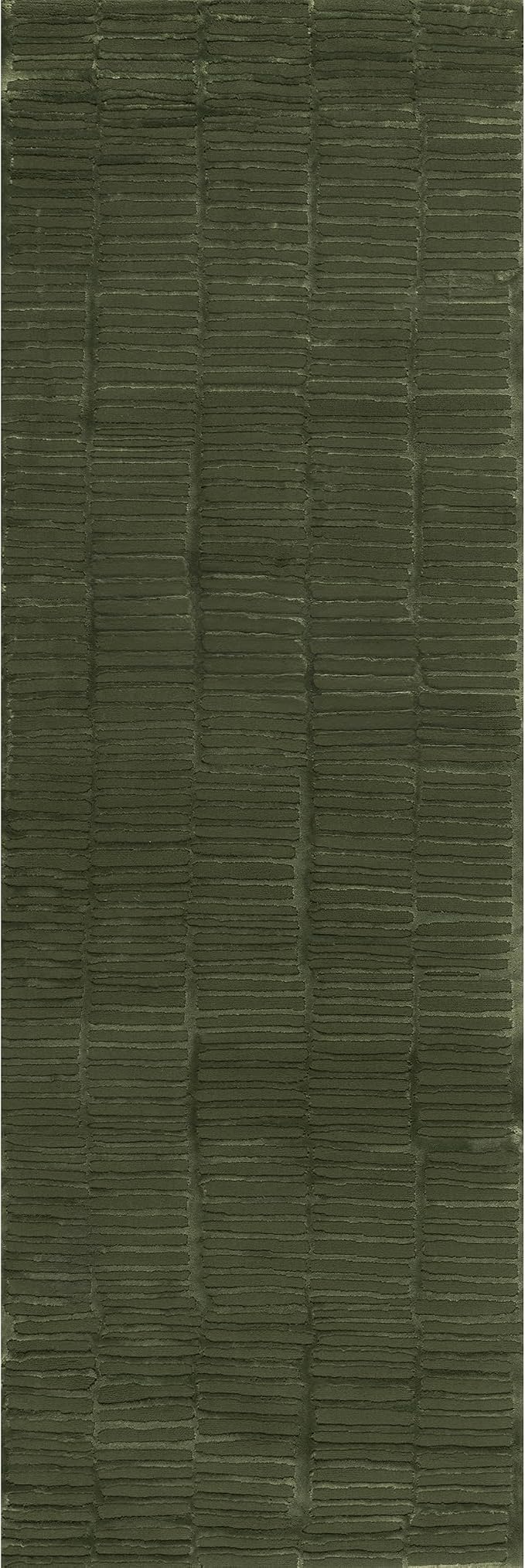 nuLOOM Kailani Green Geometric Washable Runner Rug, 2' x 8' | Nuloom Kailani Geometric 2' x 8' Machine Washable Runner Rug for Living Room Bedroom Dining Room Entryway Hallway, Green
