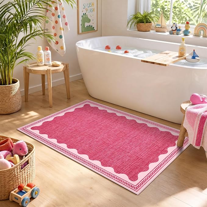 GarveeHome Scalloped Rug