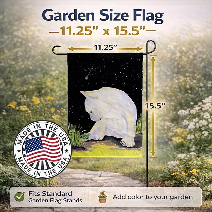 Caroline's Treasures SS8992GF French Bulldog Garden Flag Mailbox Flag Decorative Yard Flag Banner Outside Patio Artwork Yard Flower Beds, Garden Size, Multicolor