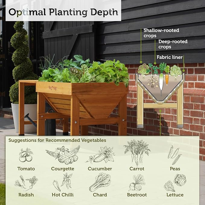 VegTrug® Raised Bed Classic Small 1m, Natural