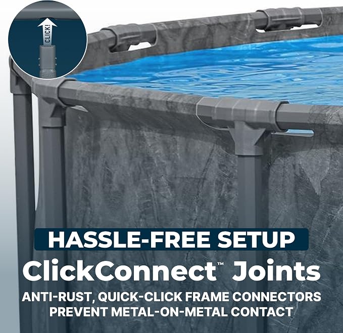 Bestway APX 365 16' x 48" Above Ground Pool Set with Sand Filter Pump | Long-Lasting All-Season Swimming Pool with Galvanized Steel Frame - Ladder, Cover, and Polysphere Filtration Balls Included
