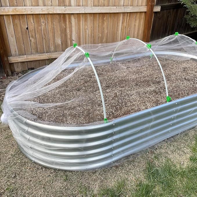 6.5X50Ft Garden Netting Pest Barrier – Ultra Fine Mesh Netting Plant Covers & Row Cover, Protects Vegetables, Fruits, Flowers from Mosquitoes, Insects, Birds, Deer & Squirrels
