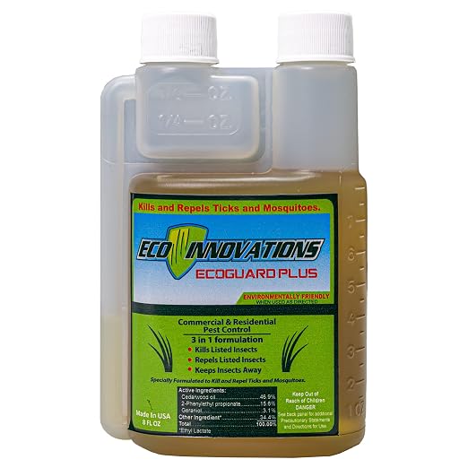 Mosquito & Tick Yard Spray, Natural Essential Oils, 8oz
