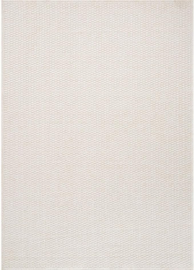 Luul Home Easy Jute Rugs 8x10 White Color Living Room Indoor Outdoor Area Rug for Patio Farmhouse and Kitchen Rug High Traffic Easy to Clean Washable Solid Boho Woven Design Outside Carpet (8 x 10)